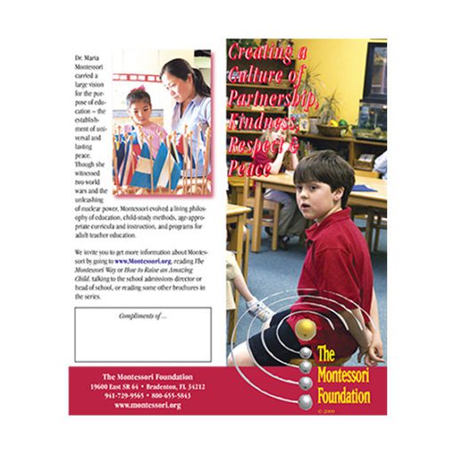 Pamphlet - Creating a Culture of Partnership, Kindness, Respect & Peace