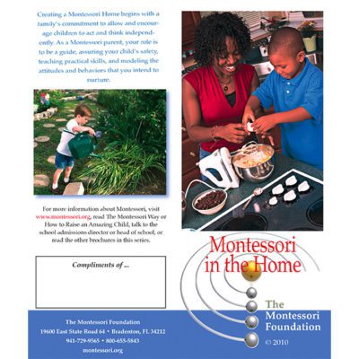 Pamphlets/Brochures - Montessori in the Home