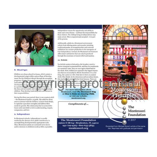Pamphlet - Ten Essential Montessori Principles - Image 2