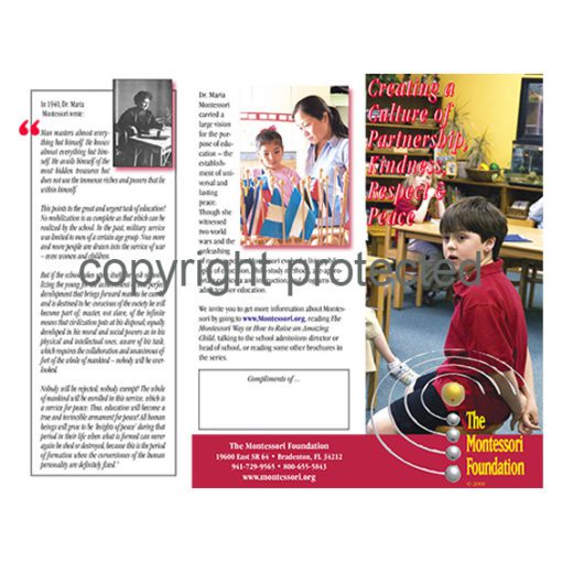 Pamphlet - Creating a Culture of Partnership, Kindness, Respect & Peace - Image 2
