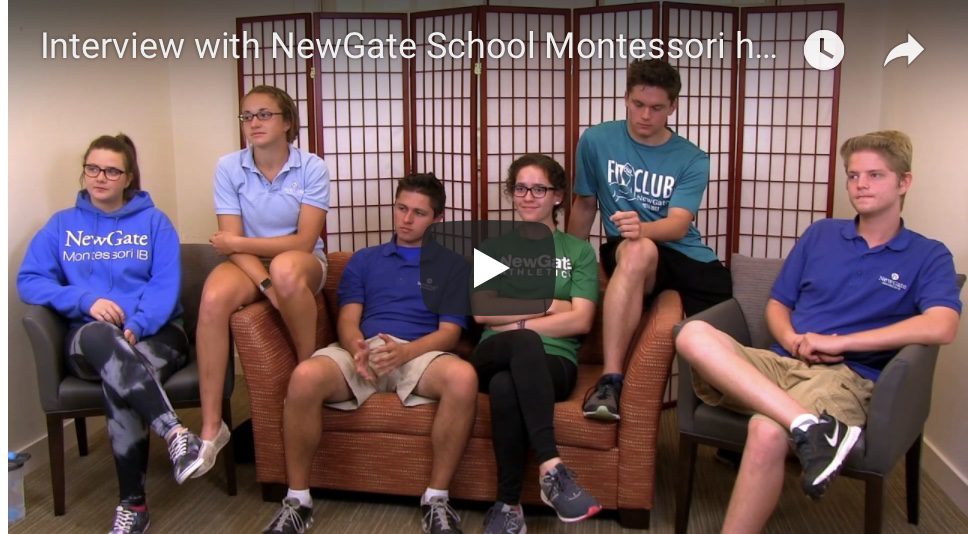 Video Interview with NewGate School Montessori high school seniors May 2017 Lorna McGrath