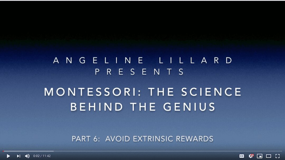 Montessori: The Science — Part 6: Avoid Extrinsic Rewards