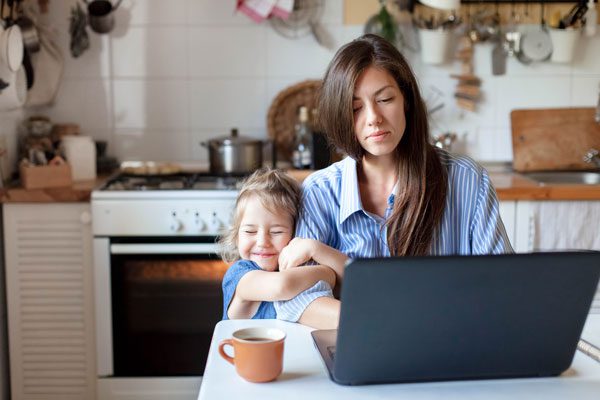 working from home as a parent