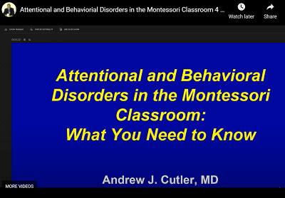 Attentional and Behavioral Disorders in the Montessori
