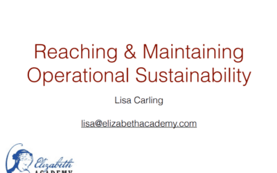Reaching & Maintaining Operational Sustainability