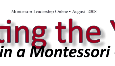 Staring the Year In a Montessori Classroom
