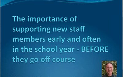 The importance of supporting new staff members