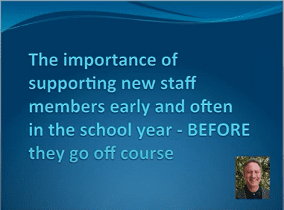 The importance of supporting new staff members