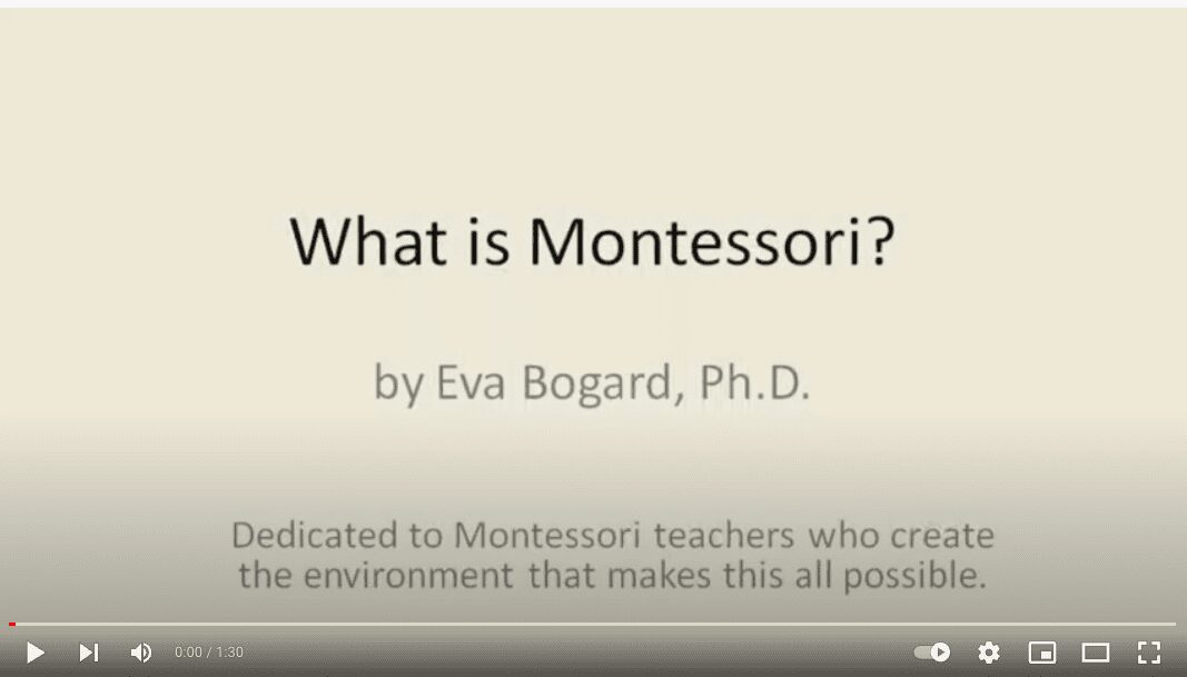 That’s What Montessori Is In 60 Seconds – E.Bogard