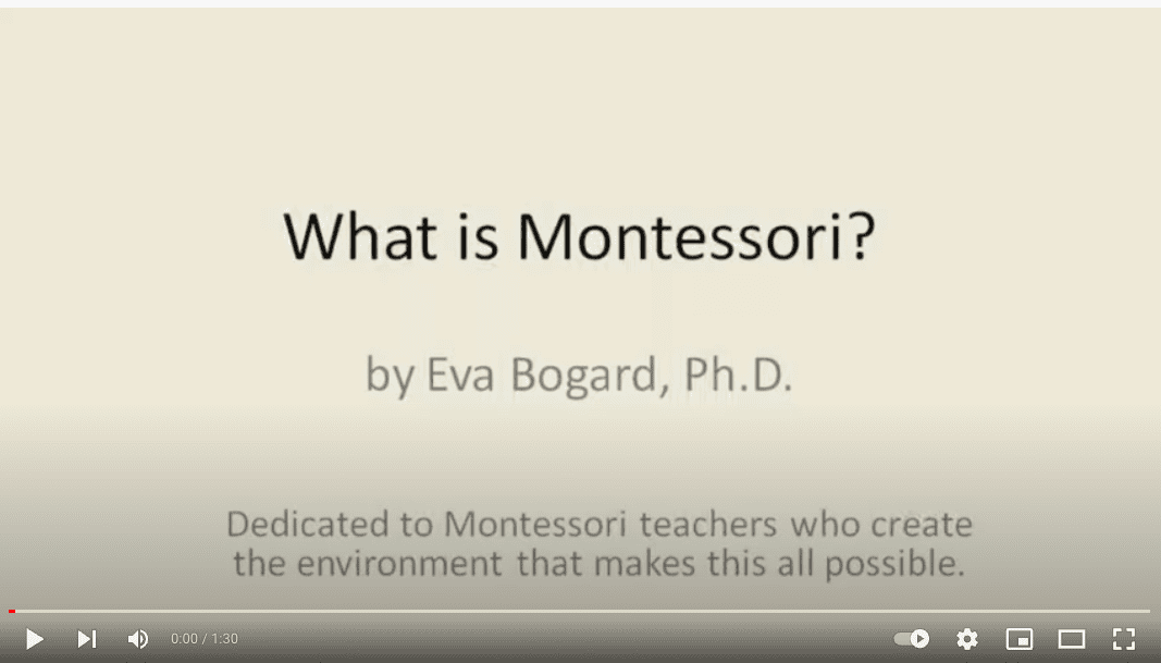 That’s What Montessori Is In 60 Seconds – E.Bogard
