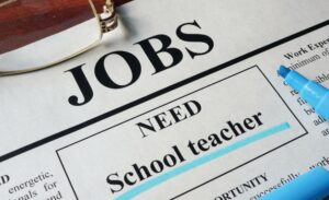Jobs, need school teachers