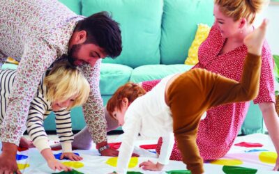 family playing a game
