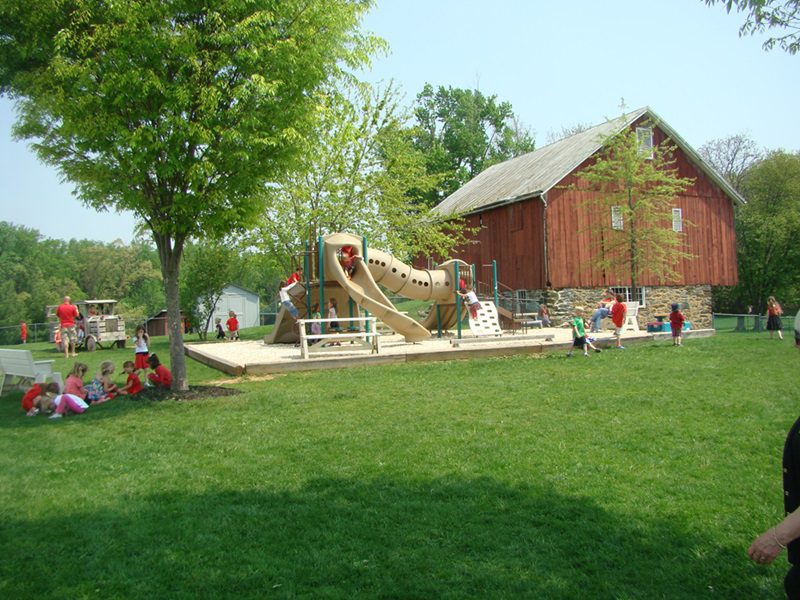 PRI Playground and Red Barn