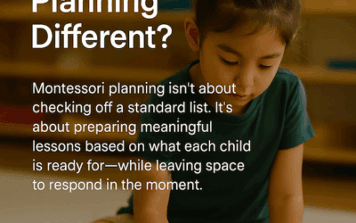 What Makes Montessori lesson planning different?