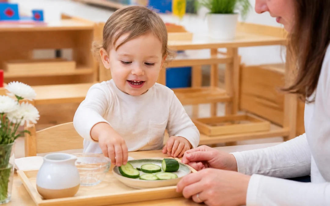 Infant Toddler Nutrition: Aiden Ate Cucumbers At Snack Time